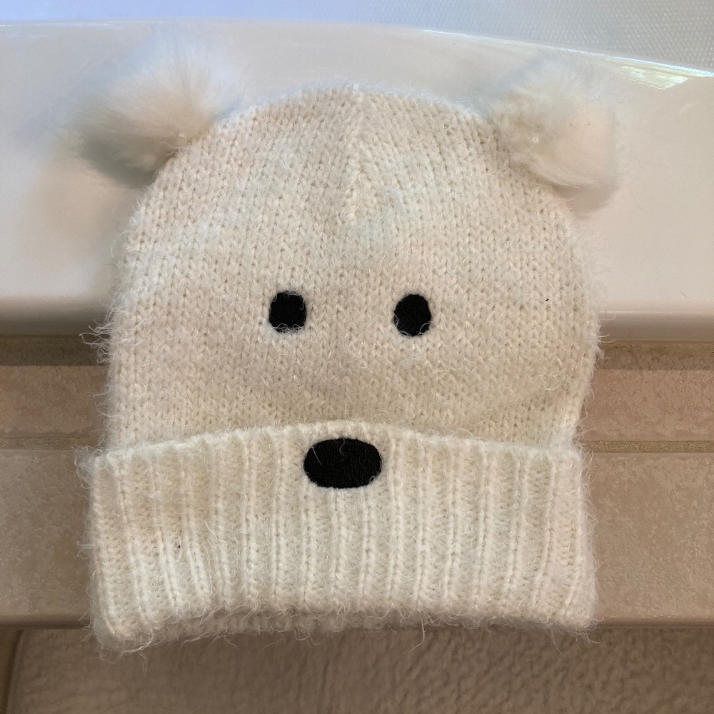 Adult-size BEAR HAT w/ Puff Ears. New w/out tags